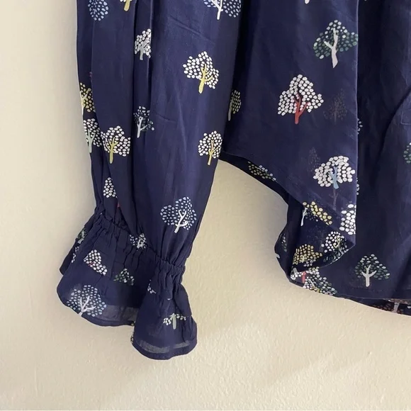Like New, Anthropologie Maeve Frederick Tree Blouse. - Picture 6 of 8